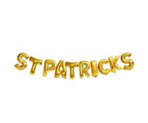 Ballons en Aluminium Trèfle à Quatre Feuilles Saint-patrick, 16 Pouces | Décoration Dorée pour Bar ou Bureau, Lot Fête, Motif Shamrock, Style Anniversaire