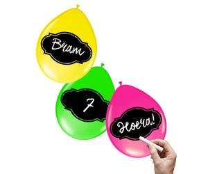 Ballons en écriture néon, 6e.