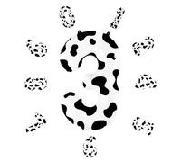 Ballons en forme de chiffre 3 - 101,6 cm - Auto-gonflant - Ballons en aluminium en forme de chiffre 3 - Pour décoration de fête d'anniversaire, Nouvel An, célébration d'entreprise (imprimé vache #3)