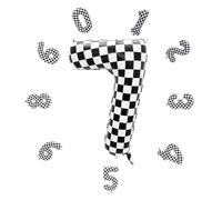 Ballons en forme de chiffre 7 pour anniversaire - 101,6 cm - Auto-gonflant - Ballons en aluminium en forme de chiffre 7 - Pour décoration de fête d'anniversaire, Nouvel An, célébration d'entreprise