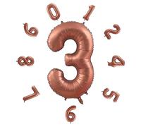 Ballons en forme de chiffre pour anniversaire - 101,6 cm - Auto-gonflant - Ballons en aluminium en forme de chiffre pour décoration de fête d'anniversaire, Nouvel An, célébration d'entreprise