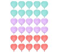 Ballons en Forme de Coeur 30 Pièces, Ballons Réutilisables Couleur Vive, Décorations Polyvalentes pour Fête Mariage Baby Shower - Matière Polyester Film, Design Attrayant, Parfai