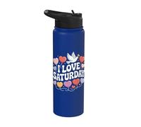 Ballons en forme de cœur I Love Saturday Peace Dove Stainless Steel Insulated Water Bottle