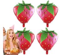 Ballons en forme de fruits, 4 ballons en aluminium en forme de fruits, accessoires pour photos de légumes, décorations de fruits pour anniversaire, thème de révélation de genre
