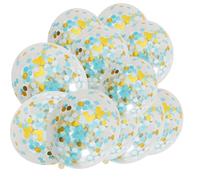 Ballons en latex à confettis dorés, ballons à paillettes pour fête, ballons à confettis en latex pour fête 100 pièces, ballons à paillettes multicolores avec décoration de fête transparente en pape