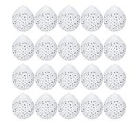 Ballons en Latex à Motif Animal, 20 Pièces, Ronds Blancs à Pois - Décoration Durable et Non Toxique, Idéal pour Anniversaire et Fête Enfantine (taches blanches)