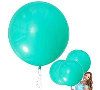 Ballons en Latex Turquoise 36 Pouces, 6 Pièces Ballons Géants Turquoise, Grand Ballons Ronds, Ballon de Latex Géant, Ballons Géants pour fête Anniversaire Mariage Décorations d'événements
