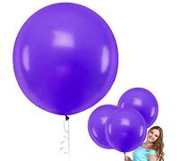 Ballons en Latex Violet 36 Pouces, 6 Pièces Ballons Géants Violets, Grand Ballons Ronds, Ballon de Latex Géant, Ballons Géants pour fête Anniversaire Mariage Décorations d'événements