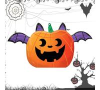 Ballons en papier d'aluminium fantôme pour fête, ballon en aluminium en forme de fantôme | Ballons en papier d'aluminium avec chauves-souris de citrouille pour décoration d'Halloween - Ballons de fie