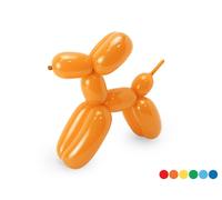 Ballons en pâte polymère pastel de 130 cm avec pompe, assortis (1 paquet / 30 pi