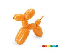 Ballons en pâte polymère pastel de 130 cm avec pompe, assortis (1 paquet / 30 pi