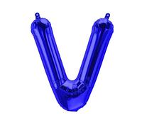 Ballons en Plastique Lettres Bleues - 40/80/100 cm pour Anniversaire Mariage Fête Décoration Joyeux Anniversaire JGA Cadeau Ballon de Fin d'études Ballon géant ABI Grand XXL Petit Garçons 40 cm - V