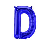 Ballons en plastique Lettres Bleues - 40/80/100 cm pour anniversaire Mariage Fête Décoration Joyeux anniversaire JGA Cadeau Ballon de fin d'études Ballon géant ABI grand XXL petit Garçons 40 cm - D)