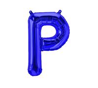 Ballons en Plastique Lettres Bleues - 40/80/100 cm pour Anniversaire Mariage Fête Décoration Joyeux Anniversaire JGA Cadeau Ballon de Fin d'études Ballon géant ABI Grand XXL Petit Garçons 40 cm - P