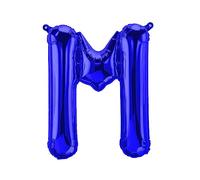 Ballons en Plastique Lettres Bleues - 40/80/100 cm pour Anniversaire Mariage Fête Décoration Joyeux Anniversaire JGA Cadeau Ballon de Fin d'études Ballon géant ABI Grand XXL Petit Garçons 40 cm - M