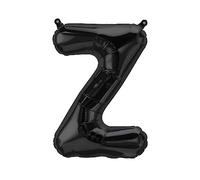 Ballons en Plastique Lettres Noir - 40/80/100 cm pour Anniversaire Mariage Fête Décoration Joyeux Anniversaire JGA Cadeau Ballon de Fin d'études Ballon géant ABI Grand XXL Petit garçons (40 cm - Z)
