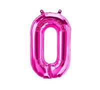 Ballons en Plastique Lettres Roses - 40/80/100 cm pour Anniversaire Mariage fête décoration Joyeux Anniversaire JGA Cadeau Ballon de baudruche diplôme Ballon géant ABI Grand XXL Fille (40 cm - O)