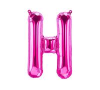 Ballons en Plastique Lettres Roses - 40/80/100 cm pour Anniversaire Mariage fête décoration Joyeux Anniversaire JGA Cadeau Ballon de baudruche diplôme Ballon géant ABI Grand XXL Fille (40 cm - H)