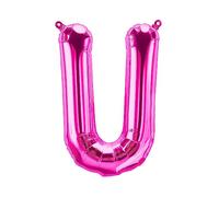 Ballons en plastique lettres roses - 40/80/100 cm pour anniversaire mariage fête décoration joyeux anniversaire JGA cadeau ballon de baudruche diplôme ballon géant ABI grand XXL fille (40 cm - U)