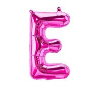 Ballons en plastique lettres roses - 40/80/100 cm pour anniversaire mariage fête décoration joyeux anniversaire JGA cadeau ballon de baudruche diplôme ballon géant ABI grand XXL fille (40 cm - E)