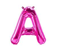 Ballons en plastique lettres roses - 40/80/100 cm pour anniversaire mariage fête décoration joyeux anniversaire JGA cadeau ballon de baudruche diplôme ballon géant ABI grand XXL fille (40 cm - A)