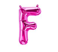 Ballons en Plastique Lettres Roses - 40/80/100 cm pour Anniversaire Mariage fête décoration Joyeux Anniversaire JGA Cadeau Ballon de baudruche diplôme Ballon géant ABI Grand XXL Fille (40 cm - F)