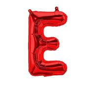 Ballons en plastique lettres rouges - 40/80/100 cm pour anniversaire mariage fête décoration joyeux anniversaire JGA cadeau ballon de baudruche diplôme ballon géant ABI grand XXL garçon (80 cm - E)
