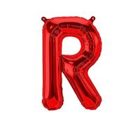 Ballons en Plastique Lettres Rouges - 40/80/100 cm pour Anniversaire Mariage fête décoration Joyeux Anniversaire JGA Cadeau Ballon de baudruche diplôme Ballon géant ABI Grand XXL garçon (40 cm - R)
