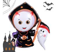 Ballons fantômes d'Halloween, ballons d'Halloween pour décorations de fête d'Halloween, citrouille, chauve-souris, ballons en feuille d'aluminium, ballons de fête sur le thème d'Halloween pour fête