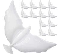 Ballons funéraires : 12 ballons biodégradables en forme de colombe de la paix, flottant à l’hélium pendant 24 heures