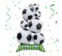 Ballons géants sur le thème de la coupe du monde de football sur le thème des sports - Décoration de fête d'anniversaire pour garçons et hommes