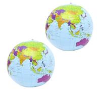 Ballons Globe, Globe Gonflable Monde, Globe Terrestre Gonflable en PVC, Globe Gonflable Géographie, Carte du Monde Ballon d'eau Gonflable pour Plage, Science Géographie Éducation l'école Adolescents