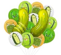 Ballons gonflables en forme de cornichon amusants pour fête sur le thème des cornichons, concombre, décoration d'arche pour la dernière coquille de cornichon, enterrement de vie de jeune fille