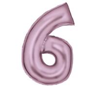 Ballons gonflables XXL - Rose pâle mat - Chiffre 0 à 9 - Décoration pour anniversaire et fête - 86 cm - Chiffres rose pastel - Décoration d'anniversaire d'enfant - Ballon de décoration de fête -