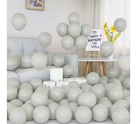 Ballons Gris, 50 Pièces Ballons Gris Mat Latex 5 pouces Petits Mini Ballon avec Ruban pour Femmes Garçons Filles Fête d'Anniversaire Filles Mariage Baptême Douche Diplômes Baby Shower Décorations