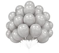 Ballons Gris Mat 12 Pouces - 50 Pièces Pour Fête Prénatale, Mariage, Saint Valentin, Décorations D'anniversaire