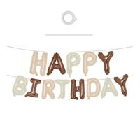 Ballons « Happy Birthday » - 40,6 cm - Bannière en aluminium - Ballons d'anniversaire pour décoration de fête d'anniversaire