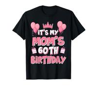 Ballons It's My Mom's 60th Birthday 1965 60 Years Old T-Shirt