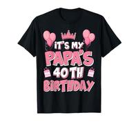 Ballons It's My Papa's 40th Birthday 1985 40 Years Old T-Shirt