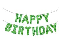 Ballons Joyeux Anniversaire, Décoration Anniversaire Fille Garçon Happy Birthday Letters Ballons Banniere Deco Fête Adultes Enfants Baby Shower Accessoires Photo (Vert)