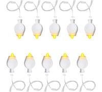 Ballons Lampes, 10 Pièces, blanches chaudes avec cordon de suspension, imperméables, Non-clignotante, Mini Lanterne Papier Lampes, Décoration pour Anniversaire, Mariage, Halloween, Noël, Fête