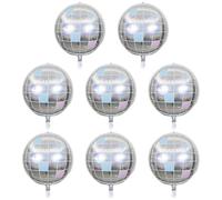 Ballons Laser 8 Pièces, Ballons À Thème Disco, Ballons De Décoration De Fête, Ballons en Aluminium, Ballons Créatifs
