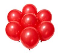 Ballons Latex 12 Pouces Rouge Nacré 110 Pcs Rubans pour Anniversaire