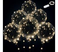 Ballons LED lumineux (blanc chaud), lot de 12 avec pile
