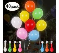 Ballons LED Lumineux - TD® - Lot de 40 - Multi-couleur - 30 cm - Décoration de fête