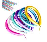 Ballons longs à tordre - Kit de 260 ballons en latex pour modélisation d'animaux - Kit professionnel de sculpture - Pour anniversaire, mariage, clown, décorations de Noël