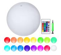 Ballons Lumineux Pour Piscine - Boules Gonflables Lumineuses | Jeux Gonflables Phosphorescents Avec 16 Couleurs | Jeux Flottants Polyvalents Avec Télécommande Éclairage Extérieur, Pour Adultes