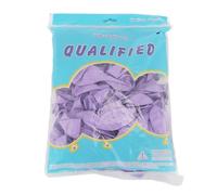 Ballons macarons ballons pastel décor 10 pouces ballons en caoutchouc de couleur vive ensemble de 100 pièces pour les décorations de fête d'anniversaire de mariage de douche de (Violet)