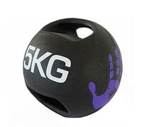 Ballons Médicinaux Binauraux, Boule de Mur, Balle Solide En Caoutchouc D'entraînement de Base de Gymnase À Domicile Boule de Gravité avec Double Poignée, 3 Kg / 4 Kg / 5 Kg / 6 Kg / 7 Kg / 8 Kg / 9 Kg