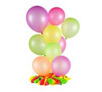 Ballons Multicolores Couleur Néon - 100 pièces